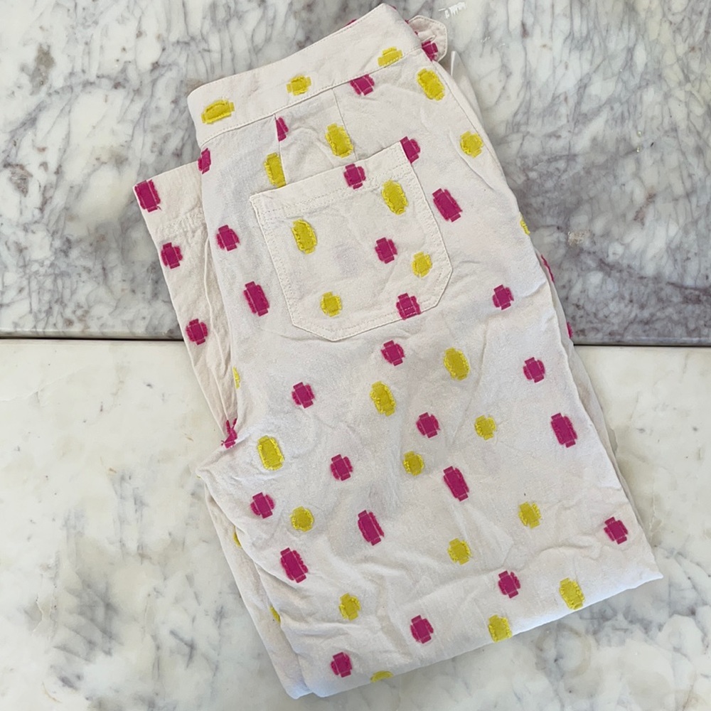 Anthropologie Clip Dot Trousers size 6